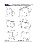 8" Metal Samsung Galaxy TAB A E S S2 8" 8.4" 8.7" Lite Tablet Security Wall Mount Enclosure VESA Ready