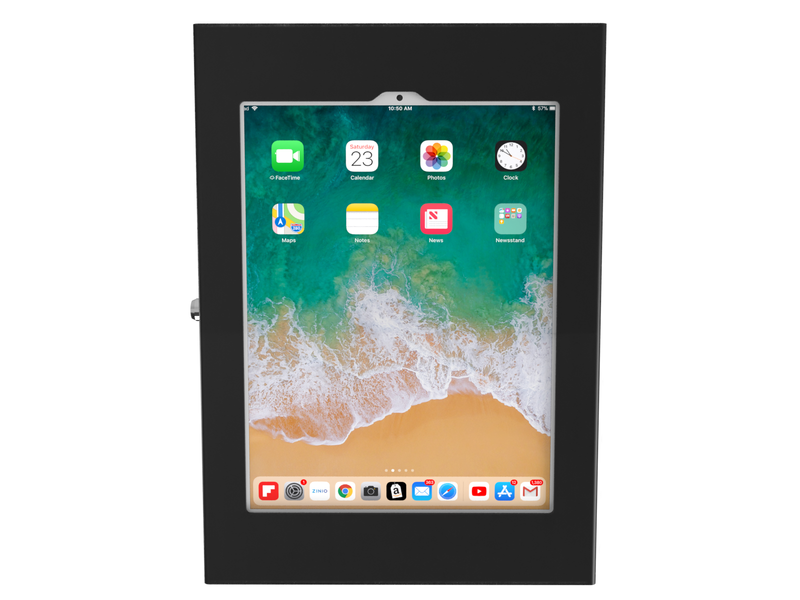 3. Metal Apple iPad, iPad Air, iPad Pro 9.7" 10.2" 10.5" 10.9" 11" 12.9" 13" Locking Security Enclosure VESA & Wall Mount Ready