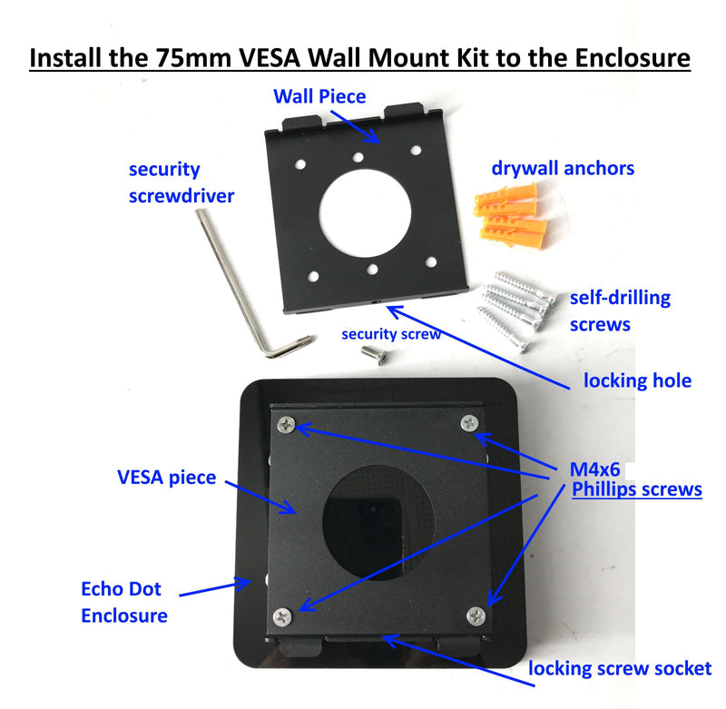 Amazon Echo Dot 2nd & 3rd Gen Wall Mounting Kit