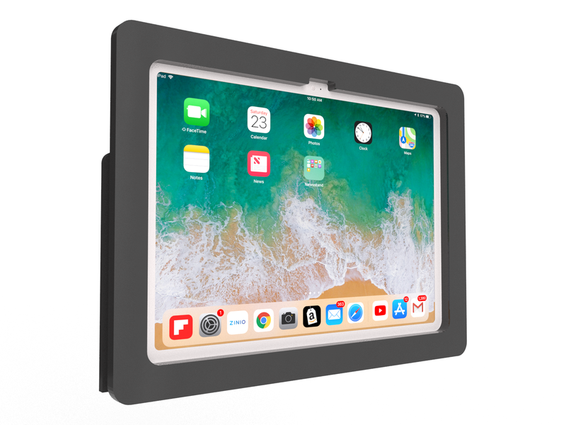 2. Acrylic iPad 9.7" 10.2", iPad Air 9.7" 10.5" 10.9", Security VESA Case with Wall Mount or Desktop Stand options