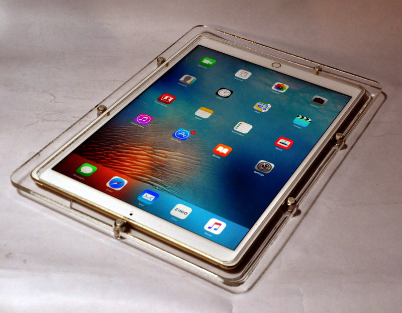 5. Acrylic iPad Pro 9.7" 10.5" 10.9" 11" 12.9" Security Acrylic VESA Case with Wall Mount, Desktop Stand options